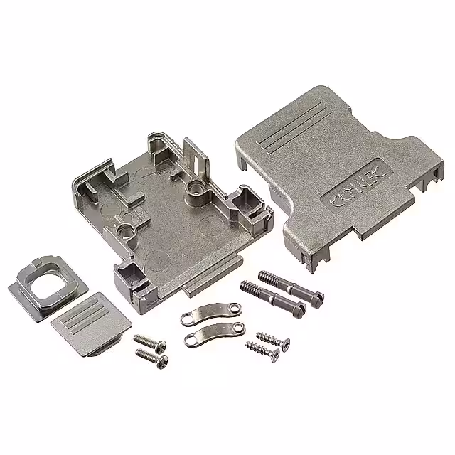 165X11929X Conec  Capots de connecteurs D-Sub en forme de D